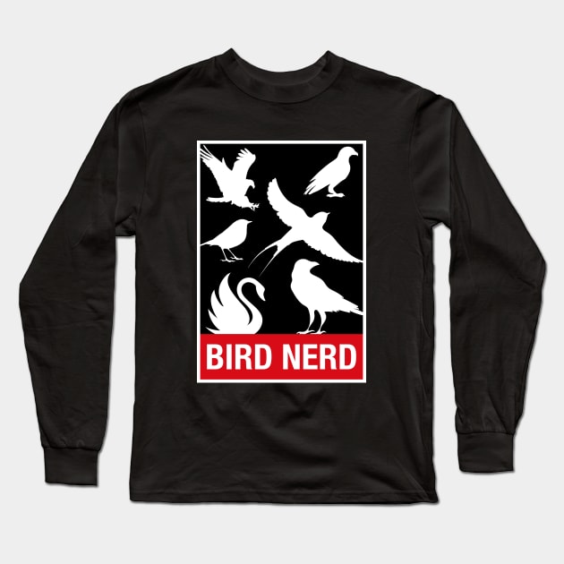 Bird Nerd Wingspan Long Sleeve T-Shirt by pixeptional